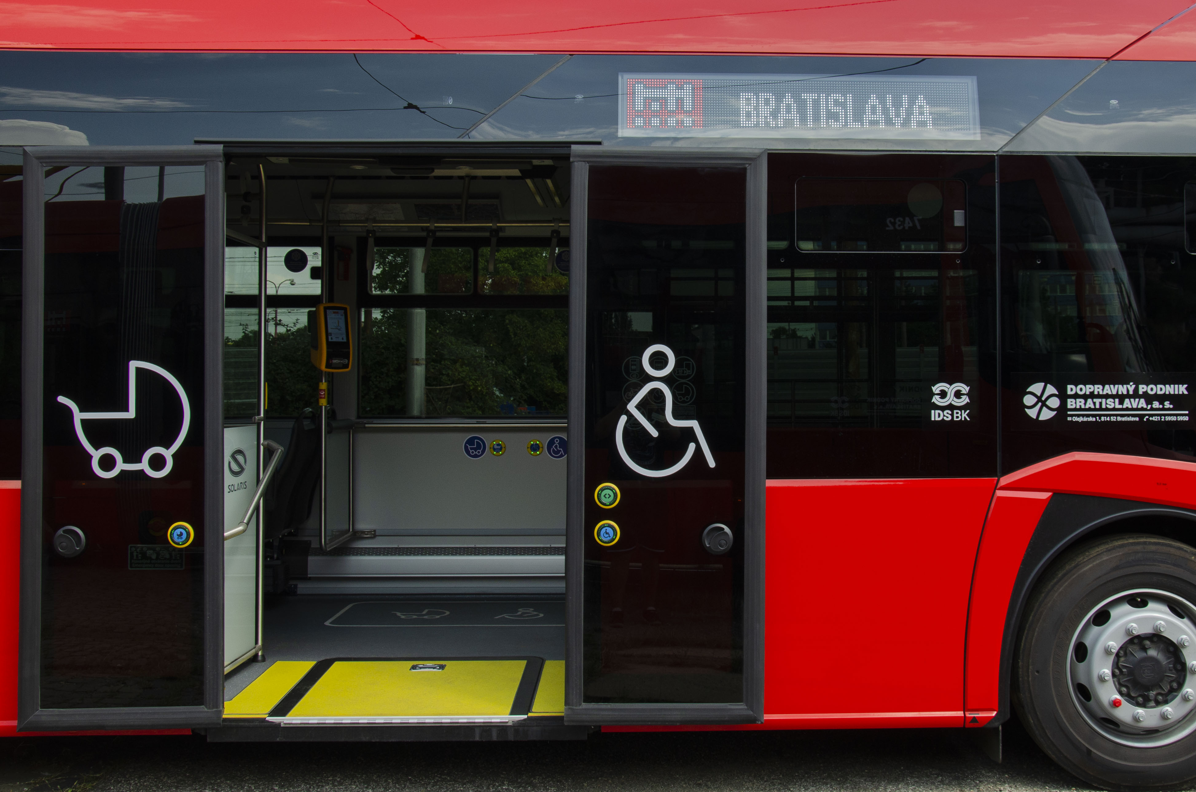 Wheelchair space with securing system